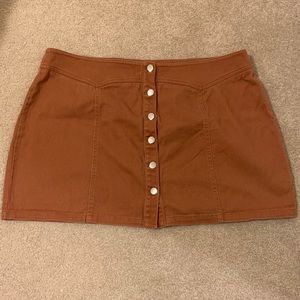 Forever 21 Burnt Orange Mini Skirt